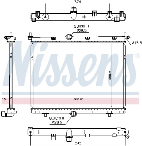 Radiator racire motor potrivit DS DS 3 / DS 3; ALFA ROMEO JUNIOR; CITROEN C4 III, C4 X; FIAT 600E / 600; LANCIA YPSILON; OPEL CORSA F, CORSA F/HATCHBACK, MOKKA; PEUGEOT 2008 II, 208 II 1.2-Electric 06.19- - Img 3