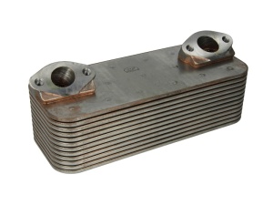Radiator ulei (100x250x98/250mm, numar de nervuri: 12) potrivit MERCEDES ACTROS, ACTROS MP2 / MP3, TOURISMO (O 350), TRAVEGO (O 580); SETRA 400; JOHN DEERE 300 OM360.910-OM942.911 - Img 1