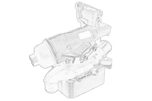 Radiator ulei (contine: carcasa filtrului si conducta) potrivit NISSAN NV400; OPEL MOVANO B, VIVARO A; RENAULT ALASKAN, KOLEOS I, KOLEOS II, MASTER III, TRAFIC II 2.0D/2.3D 01.06- - Img 2