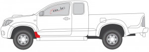 Segment aripa fata stanga potrivit TOYOTA HILUX VII 2004-2015 - Img 2