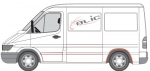 Segment aripa Spate Dreapta/Stanga potrivit MERCEDES SPRINTER 2-T (B901, B902), SPRINTER 3-T (B903), SPRINTER 4-T (B904), SPRINTER 5-T (B905); VW LT 28-35 II 1995-2006 - (extern) - Img 2