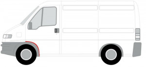 Segment aripa Stanga potrivit CITROEN JUMPER I; FIAT DUCATO; PEUGEOT BOXER 1994-2006 - (partea din spate) - Img 2