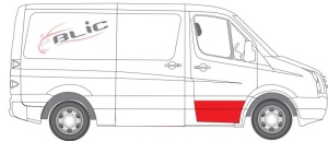 Segment reparatie usa Fata Dreapta potrivit MERCEDES SPRINTER 3,5-T (B906), SPRINTER 3-T (B906), SPRINTER 4,6-T (B906) 2006-2013 - (strat, partea inferioara, inaltime 310mm) - Img 2