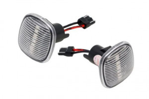 Semnalizator lampa lateral stanga/dreapta transparent, LED, dinamic potrivit AUDI A3, A4 B5, A8 D2; SEAT IBIZA II; SKODA FABIA I, FABIA II, OCTAVIA I, RAPID, ROOMSTER 1.0-6.0 1993-2019 - Img 1
