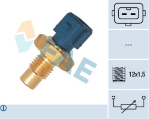 Senzor temperatura lichid racire (numar pini: 2, albastru cap scurt) potrivit VOLVO 440, 460, 480; CHEVROLET AVEO / KALOS, EPICA, MATIZ, REZZO, SPARK; DAEWOO KALOS, MATIZ, NUBIRA 0.9-2.8D 04.86- - Img 3