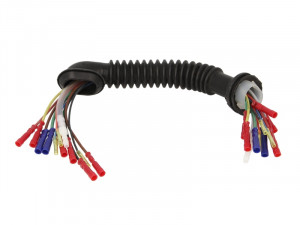 Set cabluri Cu furtun lichid de spalare parbriz; haion(300mm, numar pini: 11, cu capac; cu furtun, Dreapta/Stanga) potrivit SKODA FABIA I 1.0-2.0 08.99-03.08 - Img 1