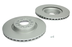 Set discuri frana (2 buc.) Fata Dreapta/Stanga potrivit AUDI A1, A3, Q2, Q3, TT; CUPRA FORMENTOR, LEON, LEON SPORTSTOURER; SEAT ALHAMBRA, ALTEA, ALTEA XL, ATECA, LEON 1.0-Electric 03.99- - Img 1
