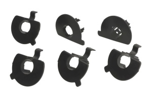 Set montaj senzori parcare Spate potrivit TESLA MODEL 3 2017-2023 - (6 buc.; negru-mat)