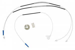 Set reparatie macara geam dreapta potrivit SEAT CORDOBA, IBIZA II, INCA; VW CADDY II, CADDY II/MINIVAN, POLO, POLO III CLASSIC, POLO IV, POLO V, POLO VIVO dupa 1993 - (set)
