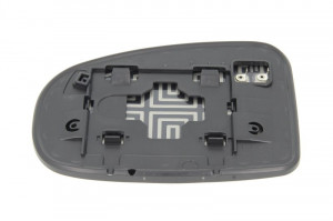 Sticla oglinda exterioara Dreapta potrivit TOYOTA IQ 2009-2015 - (convexa, incalzita, crom) - Img 2
