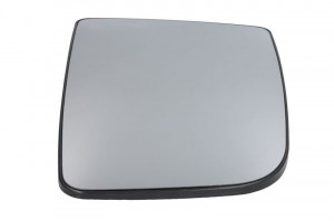 Sticla oglinda exterioara Stanga potrivit MERCEDES SPRINTER 3,5-T (B906), SPRINTER 3-T (B906), SPRINTER 3-T (B910), SPRINTER 4,6-T (B906) dupa 2006 - (convexa, crom, suport dreptunghiular)