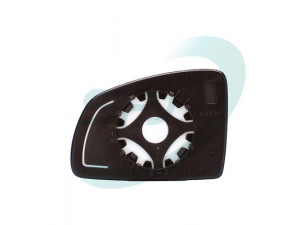Sticla oglinda exterioara Stanga potrivit OPEL MERIVA A 2003-2010 - (asferica, incalzita)