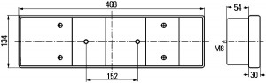Stop lampa spate Dreapta (P21W/R5W) potrivit VW LT 28-35 II, LT 28-46 II 05.96-07.06 - Img 1