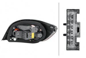 Stop lampa spate Stanga (P21W/W16W) potrivit BMW 5 (E60), 5 (E61) 12.01-12.10 - Img 4