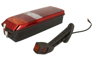 Stop spate dreapta (cu intermitent, cu lumina de ceata, lumina de marșarier, cu lumina stop, lumini parcare, reflector triunghiular, cu lampă cu braț prelungit) potrivit KOGEL; SCHMITZ - Img 3