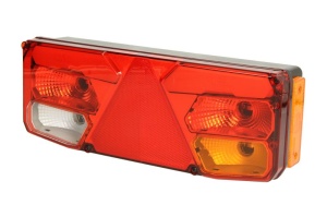 Stop spate dreapta (LED, 12/24V, cu intermitent, cu lumina de ceata, lumina de marșarier, cu lumina stop, lumini parcare, reflector triunghiular, lumina laterala) - Img 2