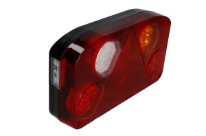 Stop spate dreapta (LED, 12/24V, cu intermitent, cu lumina de ceata, lumina de marșarier, cu lumina stop, lumini parcare, reflector triunghiular) - Img 3