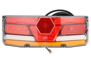 Stop spate dreapta (LED, 12/24V, cu intermitent, cu lumina de ceata, lumina de marșarier, cu lumina stop, lumini parcare, reflector) - Img 1