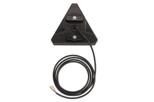 Stop spate dreapta (LED, 12/24V, cu intermitent, cu lumina stop, lumini parcare, cu lumina placuta inmatriculare, reflector triunghiular, lungimea cablu : 0,2m, 163x143x75mm) - Img 2