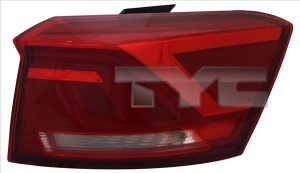 Stop spate dreapta potrivit VW T-ROC 2017-2022 - exterior, LED, culoare sticla rosu, rosu - Img 2