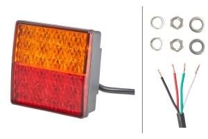 Stop spate stanga/dreapta (LED, 24V, cu intermitent, cu lumina stop, lumini parcare) - Img 3