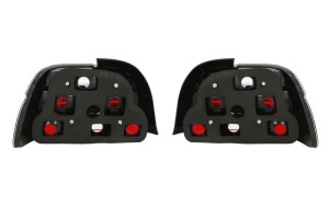 Stop spate stanga/dreapta (LED/P21W, rosu/transparent, cu lumina de ceata, lumina de marșarier) potrivit BMW 520 d, 520 i, 523 i, 525 d, 525 i, 525 td, 525 tds, 528 i, 530 d, 530 i, 535 i, 540 i, M5 - Img 2