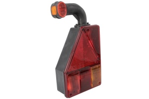 Stop spate stanga EARPOINT (24V, cu intermitent, cu far ceață, cu stop, lumină de parcare, reflector triunghiular, cu lampă cu braț extensibil, șuruburi, număr de conexiuni: 5, conector: ASS2 7PIN) - Img 3