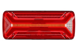 Stop spate stanga ECOLED II (LED, 10/30V, cu intermitent, cu far de ceata, marsarier, cu stop, lumina de parcare, reflector triunghiular, indicator dinamic, conector: 4x 2PIN/ASS2 7PIN) - Img 1