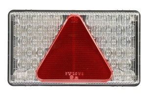 Stop spate stanga MULTI LED (LED, 12V, cu intermitent, cu lumina de ceata, cu stop, lumina de parcare, reflector triunghiular, conector: ASS2 7PIN) - Img 1