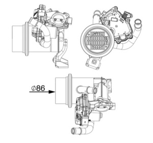 Supapa EGR (modul cu racitor) potrivit SKODA YETI; VW BEETLE, CADDY ALLTRACK, CADDY ALLTRACK/MINIVAN, CADDY IV, CADDY IV/MINIVAN, CC B7, GOLF VI, JETTA IV, SCIROCCO III 2.0D 11.09- - Img 2