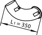 Teava esapament (lungime:352mm) potrivit RVI KERAX, PREMIUM 2; VOLVO FH, FH16, FM D13A400-DXi11 01.03- - Img 2