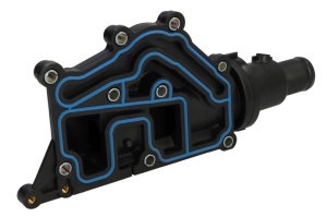 Termostat lichid racire (89°C, in carcasa) potrivit RENAULT CLIO III, FLUENCE, GRAND SCENIC III, LAGUNA II, LAGUNA III, MEGANE, MEGANE II, MEGANE III, MODUS, SCENIC II 1.2LPG-1.6LPG 11.02- - Img 2
