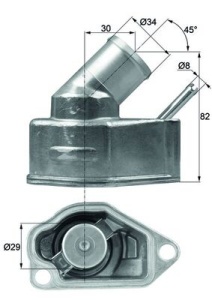 Termostat lichid racire (92°C, in carcasa) potrivit OPEL ASTRA F, ASTRA F CLASSIC, ASTRA G, ASTRA H, ASTRA H GTC, CALIBRA A, CORSA B, OMEGA B, SINTRA, SPEEDSTER, TIGRA 1.4-3.2 08.89-04.15 - Img 3