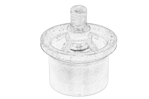 Termostat lichid racire potrivit JOHN DEERE 6090MC, 6090RC, 6100MC, 6100RC, 6105M, 6105R, 6110MC, 6110RC, 6115 R, 6115M, 6125 M, 6125 R, 6130 R, 6130M, 6140 M, 6140 R, 6150 M, 6150 R, 6170 M - Img 1
