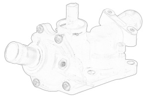 Termostat sistem racire (in carcasa, cu senzor) potrivit MERCEDES A (W176), B SPORTS TOURER (W246, W242), CITAN MIXTO (DOUBLE CABIN), CITAN (MPV), CITAN/MINIVAN (W415) 1.5D/1.5DH 06.08- - Img 2