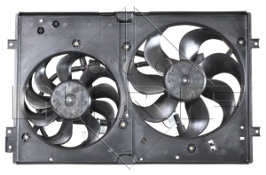 Ventilator radiator (cu carcasa) potrivit AUDI A3, TT; SEAT AROSA, CORDOBA, IBIZA III, LEON, TOLEDO II; SKODA FABIA I, FABIA I PRAKTIK, FABIA II, OCTAVIA I, OCTAVIA II 1.0-2.3 10.94-05.15 - Img 1