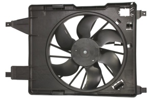 Ventilator radiator (cu carcasa) potrivit RENAULT CLIO II, CLIO II/HATCHBACK, KANGOO, KANGOO BE BOP, KANGOO EXPRESS, KANGOO II, MEGANE I, MEGANE I CLASSIC, MEGANE I COACH 1.0-Electric 08.95- - Img 1