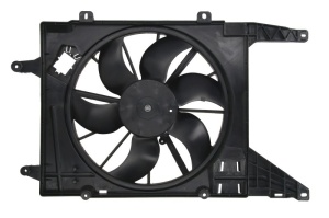 Ventilator radiator (cu carcasa) potrivit RENAULT MEGANE I, SCENIC I 1.9D/2.0 03.99-08.03 - Img 1