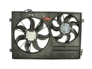 Ventilator radiator Dreapta/Stanga (cu carcasa) potrivit AUDI A3; SEAT ALTEA, ALTEA XL, IBIZA IV, IBIZA IV SC, LEON, TOLEDO III; SKODA OCTAVIA II, SUPERB II, YETI; VW BEETLE 1.2-3.6 05.03-05.22 - Img 2