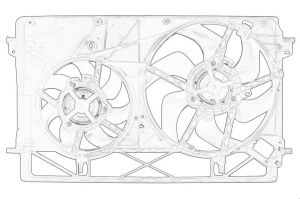 Ventilator radiator potrivit OPEL VIVARO B 1.6D 06.14-12.19 - Img 2