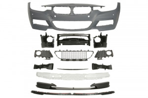Bara fata M PERFORMANCE, complet, cu locas proiector, cu locas senzorii parcare, grunduit potrivit BMW 3 F30, F80, 3 F31 2011-2019