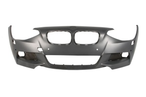 Bara Fata potrivita BMW 1 F20 (fara primer Pachet M, cu orificii lampa ceata, cu orificii spalator faruri, numar orificii senzori parcare: 4, grund)