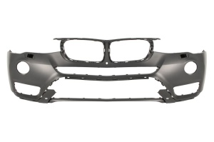 Bara Fata potrivita BMW X3 (cu primer cu orificii lampa ceata, cu orificii spalator faruri, cu orificii senzori parcare, cu gaura pentur camera, grund)
