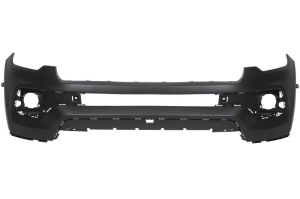 Bara protectie fata potrivita Jeep COMPASS II dupa 2021 - plastic, grunduita, cu gauri pentru lampa de ceata, cu gauri pentru proiector de ceata