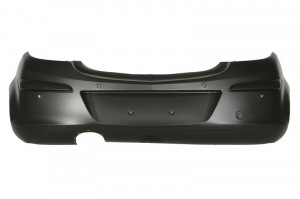 Bara spate ; cu capac carlig SPORT, locas senzor parcare: 4, grunduit, TUV potrivit OPEL CORSA D 5D 2006-2014