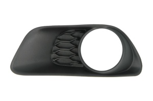 Capac bara fata Stanga cu locas lampa ceata, plastic, negru potrivit CHRYSLER TOWN & COUNTRY, VOYAGER V dupa 2011 dupa 2011