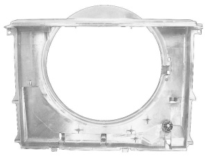 Carcasa ventilator radiator potrivit BMW 5 (E39) 2.0-3.0 09.95-06.03 - Img 1