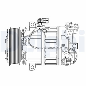 Compresor climatizare potrivit NISSAN X-TRAIL, X-TRAIL II; RENAULT LAGUNA, LAGUNA III 2.0D/3.0D 06.07-12.15 - Img 1
