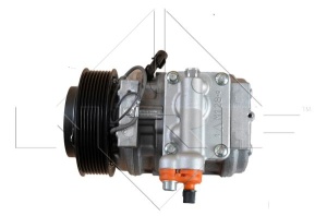 Compresor climatizare (R134a) potrivit JOHN DEERE 3200 A, 3200 AX, 3400 A, 3400 AX, 5070M 2WD, 5070M 4WD, 5080R, 5080RN, 5090R, 5090RN, 5100R, 5100RN, 5620, 5720, 5820, 6010 SE, 6020 SE, 6100 - Img 1