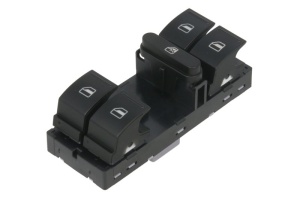 Comutator macara geam Fata Stanga potrivit SEAT ALTEA, ALTEA XL, IBIZA IV, IBIZA IV SC, IBIZA IV ST, LEON, TOLEDO III; VW AMAROK, CC B7, GOLF PLUS V, GOLF V, GOLF VI 1.2-3.6 02.03- - Img 1